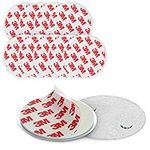 Navaris Magnetic Smoke Detector Mounting Pad, 10 Pack - Magnetic Adhesive Pads for Quick and Easy Installation of Smoke Alarms - No Drilling or Screws