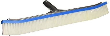 Pentair R111046 92 Aluminum Back Curved Brush with White Nylon Bristles, 18-Inch