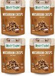 Rhythm Superfoods Mushroom Crisps, Salted, Non-GMO, 2.0 Oz (Pack of 4), Vegan/Gluten-Free Superfood Snacks