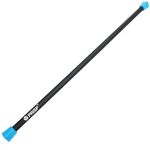 PRISP Weighted Exercise Workout Bar - Total Body Weight Bar for Home Gym, Fitness, Yoga and Strength Training