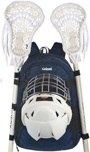 Goloni Lacrosse Equipment Backpack with Two Sticks holder and Separate Cleats Compartment Field Hockey Bag