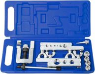 UPTODATETOOLS Flaring Tool Kit Swaging Tool Kit 45 Degree Tubing 1/8 to 3/4 inch Swage Tool for Soft Copper Tube Extrusion Type Water Gas Line Automotive Plumbing