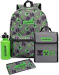 Minecraft Boy's Schoolbag Set, Grey