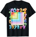 Dinosaur Numbers Idea For Kids & Dino Multiplication Square T-Shirt