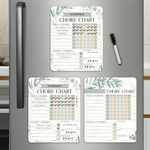 3 Greenery Dry Erase Chore Chart for Kids Multiple Kids - Kids Chore Chart Kids Chart, Chores Chart for Kids Multiple Kids, Magnetic Chore Chart for Kids, Chore Chart Adults, Chores Chart for Teens