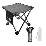 JIANGMU-Folding Stool Camping Stool Folding Chairs Outdoor,Fold Up Chairs, Portable Collapsible Chair for Outdoor Walking Hiking Fishing 330 LBS Capacity with Carry Bag