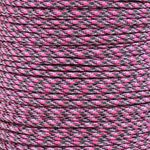 Reflective Type III 550 Paracord - Pretty in Pink - 50 Ft Hank - 7 Strand Core - 100% Nylon, Parachute Cord, Commercial Paracord, Survival Cord