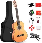 Vangoa Classical Guitar 3/4 Inch Acoustic Classical Guitar, 36 Inch Junior Size Nylon String Guitar Bundle Kit for Beginner Teens, Cedar Top