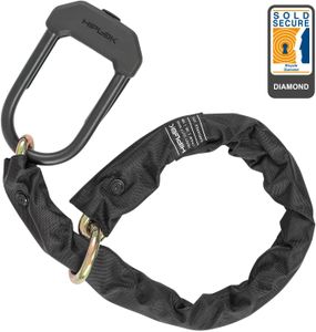 Hiplok DXXL Bike Chain Lock – Heavy Duty Security, Black
