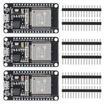 3 pack ESP32 ESP-32S Development Board 2.4 GHz Dual Core WLAN WiFi + Bluetooth 2-In-1 Microcontroller ESP-WROOM-32 Chip CP2102 for Arduino