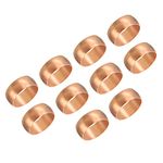 PATIKIL 15mm Tube OD Compression Sleeves Ferrules, 5 Pack Copper Ferrule Fitting Compression Fitting Assortment Kit for Air Water Gas