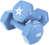 Yes4All Dumbbell Vinyl Coated - 5 lbs - Little Boy Blue - Pair