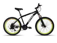 Omobikes Manali G21 26T MTB Bike,21 Speed Geared, for Men Woman and Adults, with Dual disc Brakes and Front Suspension, Frame Size 18 inch, Steel Frame, Green Color