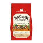 Stella & Chewy's SuperBlends Raw Coated Kibble for Dogs Wholesome Grains Grass-Fed Beef, Beef Liver & Lamb Recipe with Superfoods, 1.58kg Bag