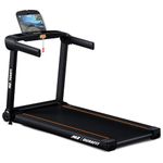91-Durafit Ace 4.5 HP Peak BLDC Motorized Treadmill |16 Km/Hr Max Speed | 120 Kg User Weight | Manual Foldable | Home Use