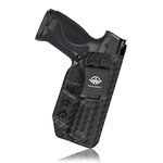 Gun Holster, Weave Kydex Holster M&P 2.0 Holster IWB for Smith & Wesson M&P 9mm M2.0 4"/4.25", Inside Waistband Carry Concealed Holster M&P 9mm 2.0 Accessories (Weave Black, Right Hand Draw (IWB))