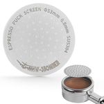 MHW-3BOMBER 54mm Puck Screen, Espresso Metal Coffee Filter Reusable Espresso Filters for 53.35mm/54mm Portafilter Basket 0.8mm Thickness, Coffee Accessories for Home Barista Model: FG5591M-OS