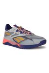 REEBOK Men Textile,Synthetic Rubber Nano X2 TR Adventure Training Shoes PUGRY3/BOLPRP/ORGFLA UK-9