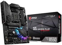 MSI MPG B550 GAMING PLUS Gaming Motherboard (AMD AM4, DDR4, PCIe 4.0, SATA 6Gb/s, M.2, USB 3.2 Gen 2, HDMI/DP, ATX)