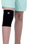 KARM Kids Knee Support Sleeve - Childs Knee Compression Sleeve for Children - Girls & Boys | Junior Knee Support for Sports & Football & Joint Pain & Knee Conditions (Black)