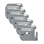 MK221 P Touch 9mm, M Tape M-K221 Label Tape Compatible with Brother PTouch PTM95 PT-65 PT-90 PT-70 PT-80 Label Maker (Black on White, 3/8" x 26.2 ft, 5-Pack)