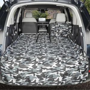 4Knines SUV Cargo Liner for fold Down Seats 60/40 Split and armrest Pass-Through Compatible USA Based Company Large Camo