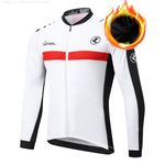 UGLY FROG Men's Cycling Jersey Long Sleeve Autumn Winter Fleece Warm with Pockets T-Shirt MTB Jersey Cycling Jersey for Cycling Road Bike Sports