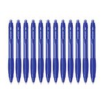 uni-ball Click Gel XSGR7 0.7mm Retractable Gel Pen | Blue Ink, Pack of 12