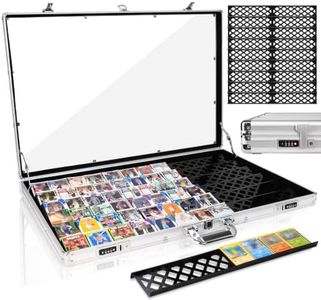 Trade Show Display Case – Large Aluminum Tabletop Showcase with Card Risers
