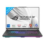 ASUS ROG Strix G16 13th Gen,Intel Core i7-13650HX Gaming Laptop(NVIDIA RTX 4050-6GB/140W TGP/16GB/1TB/FHD+/16"/165Hz/Windows 11/M365 Basic (1Year)*/Office Home 2024/Eclipse Gray/2.50 Kg)G614JU-N4200WS