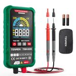 TESMEN TSM-522S Digital Multimeter, TRMS 4000 Counts Voltage Tester, Voltmeter Measures AC/DC Voltage, NCV, Diode, Capacitance, Resistance, Continuity, Frequency & Live Wire for Household, DIY-Green