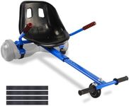 Hoverboard Seat Attachment Go-Kart Fits 6.5”/ 8”/ 10” Hoverboards, Hover Cart Buggy for Kids & Adults, Accessory for Self Balancing Scooter, Blue 1 Pack