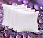 JDX Big Size Micro-Fiber Cushion Set of 5 - Size 24x24 Inch - Best Hotel Quality - Premium Fiber - Color White | 18011-5-24x24