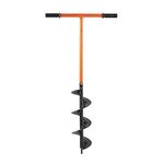 VonHaus Fence Post Auger – Manual Post Hole Digger for Gardening, Garden Flower Planting, Bulb Planting, Umbrella Holes, Ice Holes, Post Holes, Mixing Fertilizer – 1050mm x 150mm – 2 Year Warranty