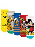 Disney Boys Socks Pack of 5 Mickey Mouse Multicoloured 9-12