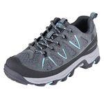 Northside Kid's Cheyenne Jr Hiking Shoe, Grey/Aqua, 11 M US Little Kid