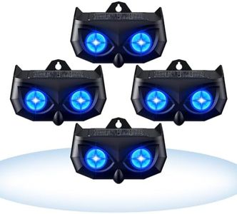 X-PEST Solar Nocturnal Animal Repeller 4 Pack Flashing Light Outdoor Weatherproof Farm Garden Lawn Effective Repellent Device for Cat Deer Skunk Powerful Coyote Deterrent Predator for Chicken Coop