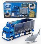 Discovery SHARK WEEK - Rescue Transport Truck Toy Playset – Lights and Sounds Vehicle Moving Great White Shark