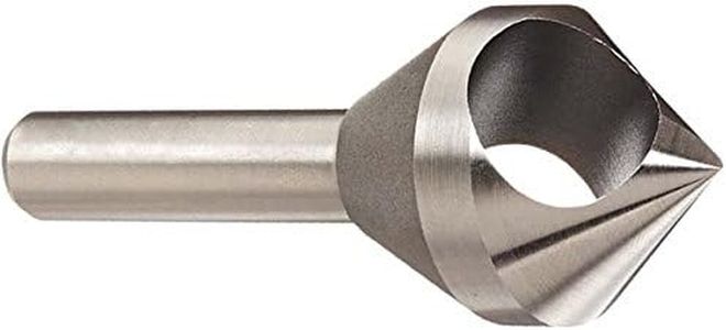 KEO 53512 Cobalt Steel Single-End Countersink, Uncoated (Bright) Finish, 82 Degree Point Angle, Round Shank, 5/16" Shank Diameter, 1/2" Body Diameter