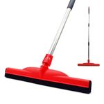 Xifando Floor Scrubber with EVA Foam Squeegee-Household Floor Wiper Floor Squeegee Broom for Kitchen Courtyard Bathroom Floor Deck Glass Pet Hair Garages(Floor Squeegee 13.4" W)