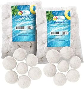 U.S. Pool Supply 3.0 lbs Pool Filter Balls - Eco-Friendly Fiber Filter Media for Swimming Pool Sand Filters (Equals 100 lbs Pool Filter Sand) - Higher & More Efficient Filtration Sand Replacement