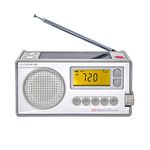 C. Crane CCRadio Solar Wind-Up Portable Emergency Crank Digital Radio AM, FM, NOAA Weather & Alert, Built-in LED Flashlight and Cellphone Charger, Battery Operated & Everyday Use