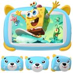 DOOGEE U7 Kids Tablet,7 Inch Android Tablet for Kids with WiFi, 4GB +32GB/1TB, Children's Tablet with Kids Software Pre-Installed Kid-Proof, TUV，Bluetooth - Blue