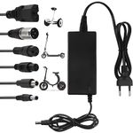 Tacilin Chargers for Scooter, E Scooter Charger, Hoverboard Charging Cable, Universal Charger with 6 Ports, 42V 2A AC Electric Scooter Charger for Electric Bikes, Self-Balancing Scooter