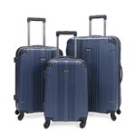 Kenneth Cole Reaction Out of Bounds Wheel Upright Carry-on Luggage, Naval, & 28", Out of Bounds Luggage Collection Lightweight Durable Hardside 4-Wheel Spinner Travel Suitcase Bags