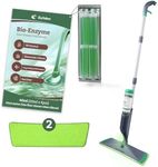 Eyliden Spray Mop & Floor Cleaner Combo - 40ml Bio-Enzyme Cleaner Concentrate, 2 Machine Washable Pads, 22oz Refillable Bottle - Wet Mops Safe for Tile, Laminate, Wood, Hardwood Floor Cleaning