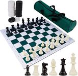 Juegoal 20" Portable Chess & Checke