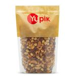 Yupik Roasted Salted Mixed Deluxe Nuts, 1 kg, Kosher, Gluten-free, Non-GMO, Savory Blend of Almonds, Cashews, Brazil Nuts, Hazelnuts & Pecans, Crunchy Trail Mix, Nutritious Protein Snacks