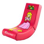 X Rocker Silla Gaming Video Rocker Super Mario Peach Edition, Aluminium