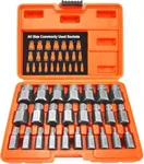 XEWEA 25Pcs Screw Extractor Set Hex